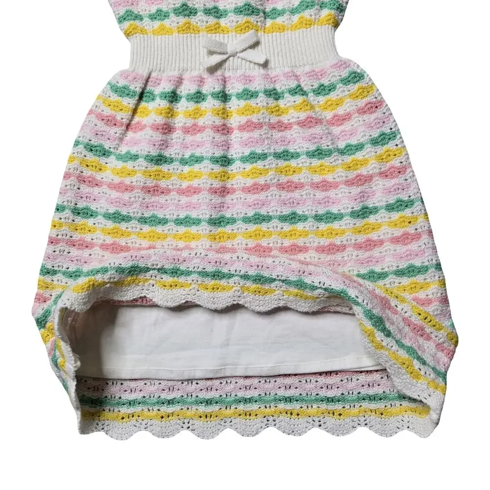 Janie & Jack‎ The Crochet Away Dress Size: 7 NEW